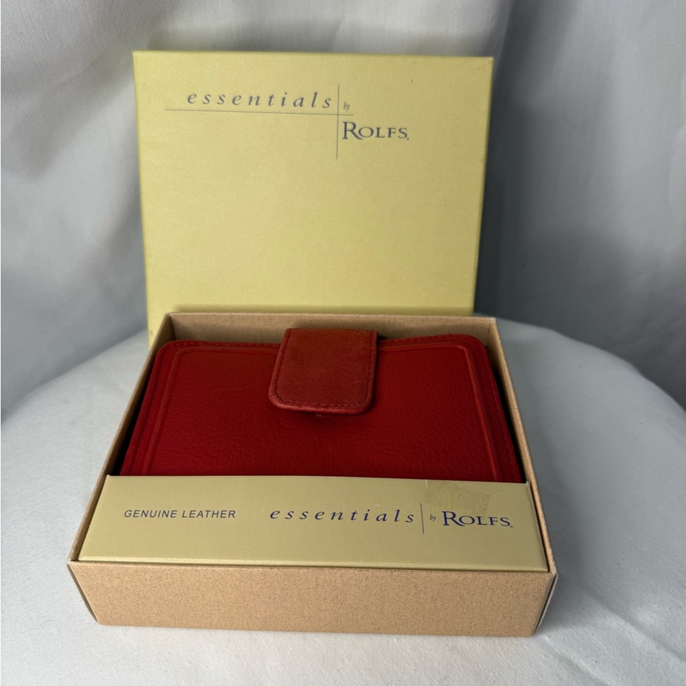 Rolfs Red Leather Wallet for Men